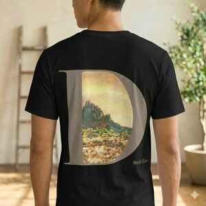 Dior Black Mount Zion  Graphic Men's T-Shirt